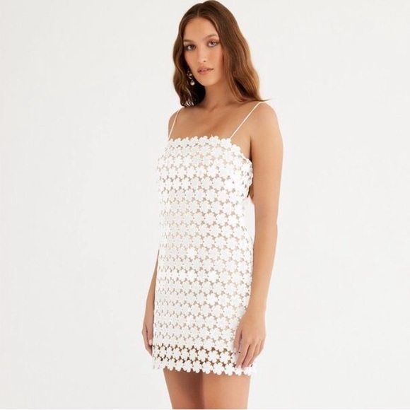 Rumer The Label Capri Mini Dress White embroidered floral size small
NWT - Picture 2 of 7